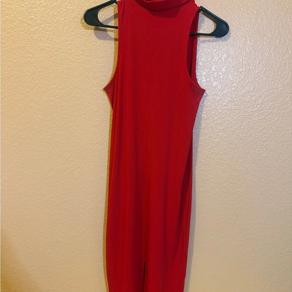 Banana Republic Strapless Red Dress - Picture 2 of 4